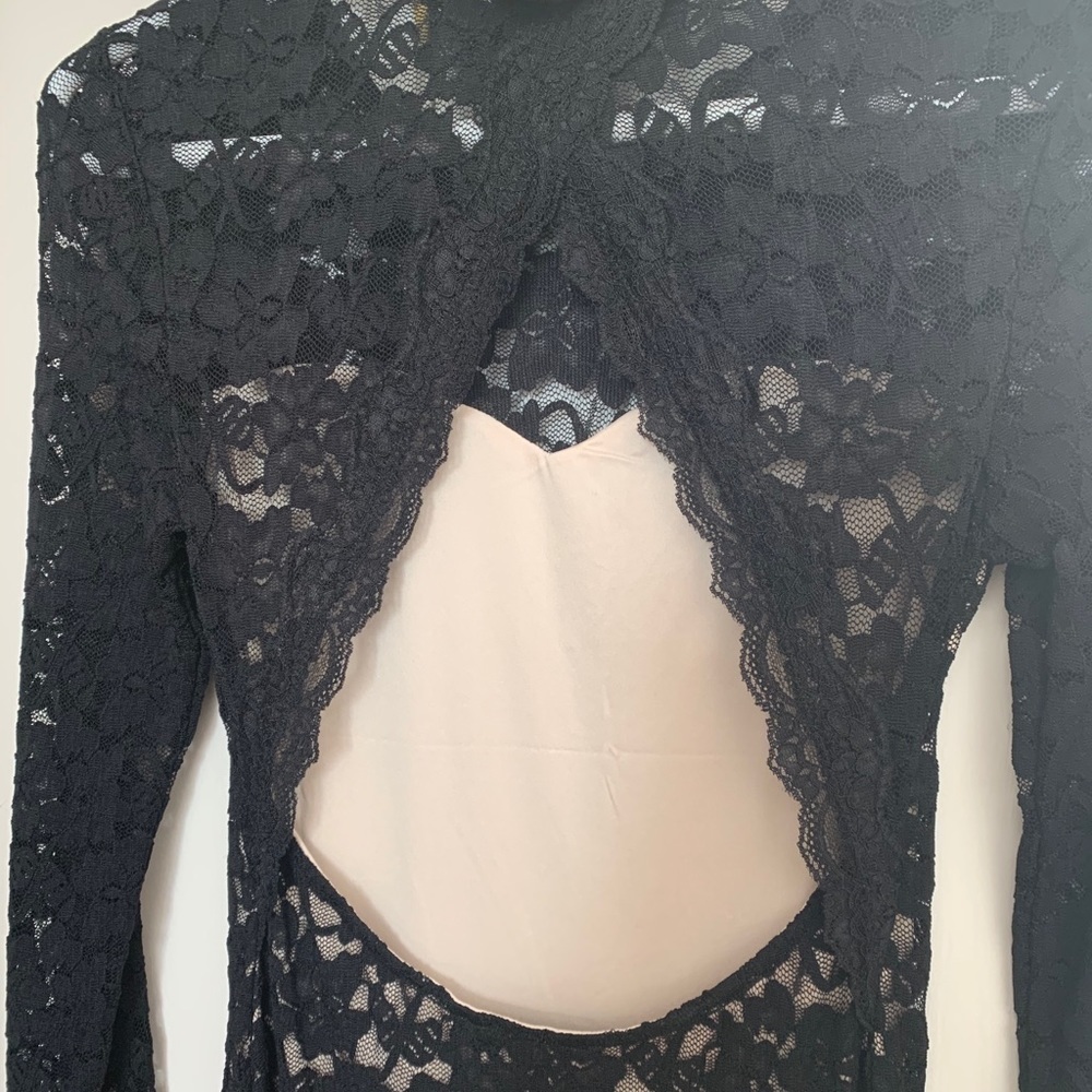 Express Black Lace Dress - Picture 4 of 5